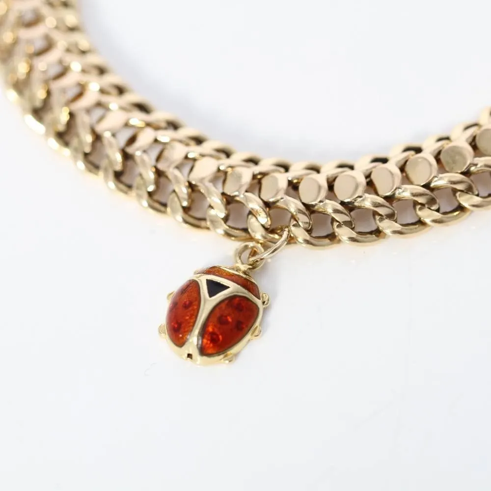 Bracelet en or jaune avec pendentif coccinelle sold by 58 Facettes product image thumbnail 2