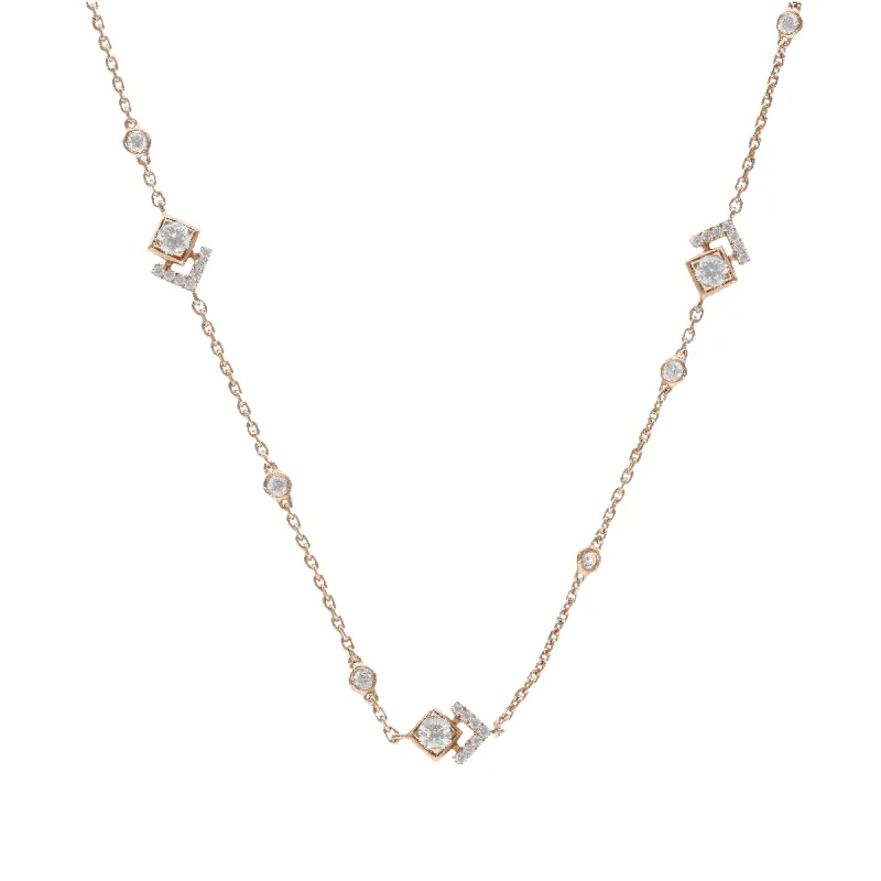 MESSIKA - Collier Messika Soul or rose 109 diamants sold by 58 Facettes