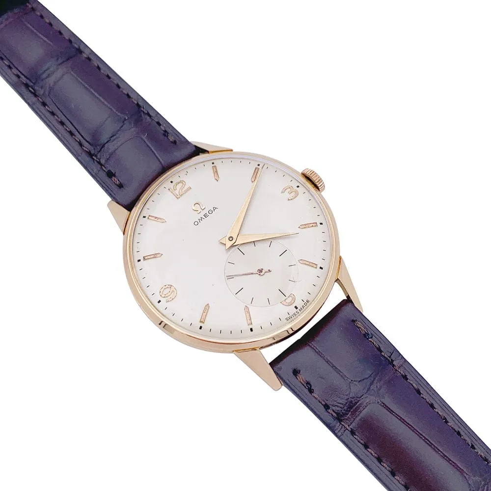 Montre Omega,"Jumbo", or rose, cuir. sold by 58 Facettes product image thumbnail 4