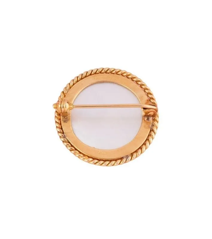 Broche composée d’un cristal d’Essex, en or jaune sold by 58 Facettes product image thumbnail 3