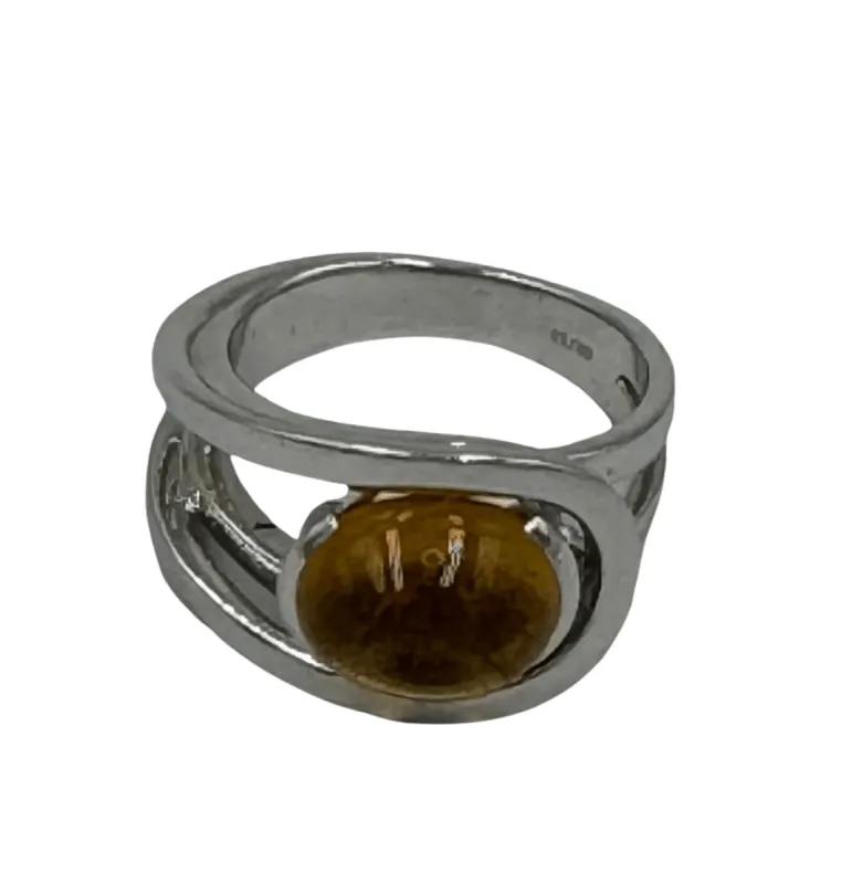FRED - Bague or blanc Citrine sold by 58 Facettes