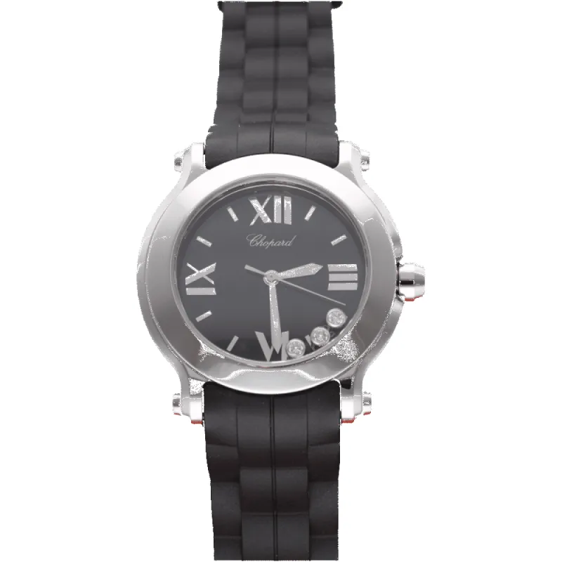 CHOPARD - Montre Happy Sport Quartz diamants sold by 58 Facettes