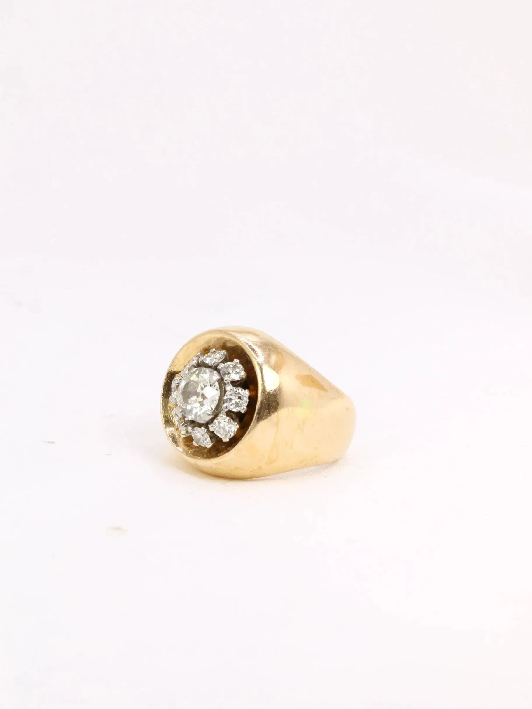 Bague boule en or et diamants sold by 58 Facettes product image thumbnail 5