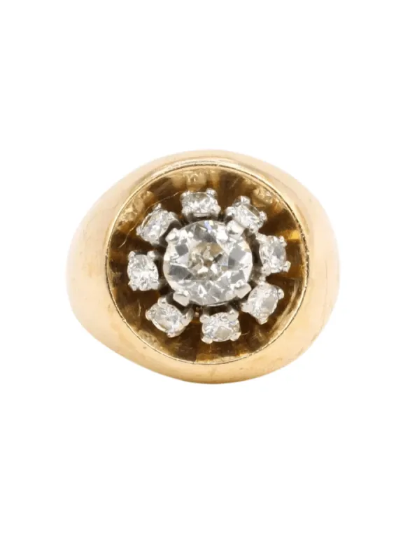 Bague boule en or et diamants sold by 58 Facettes
