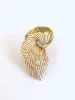 Broche Rétro Volute 1.30 Carats Diamants Or Jaune 18 Carats sold by 58 Facettes