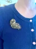 Broche Rétro Volute 1.30 Carats Diamants Or Jaune 18 Carats sold by 58 Facettes