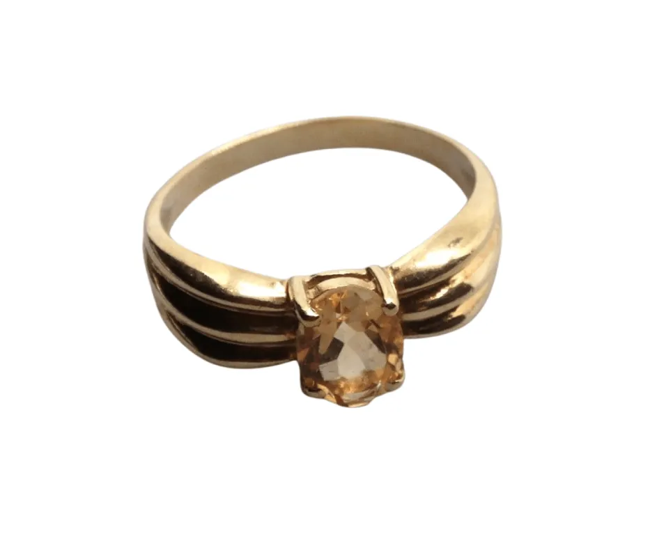 Bague Or jaune Citrine sold by 58 Facettes