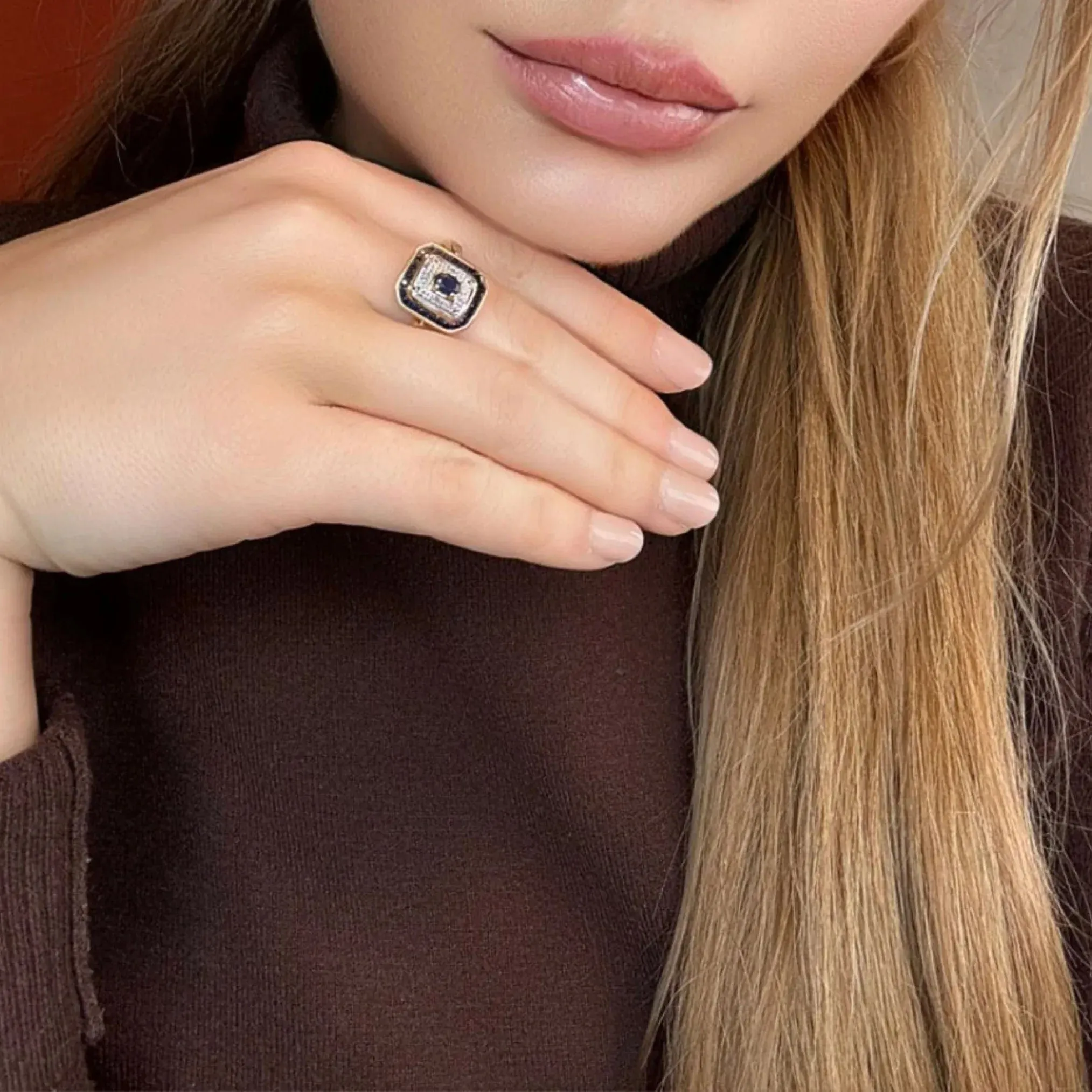 Bague Art Déco Or Jaune sold by 58 Facettes product image thumbnail 2