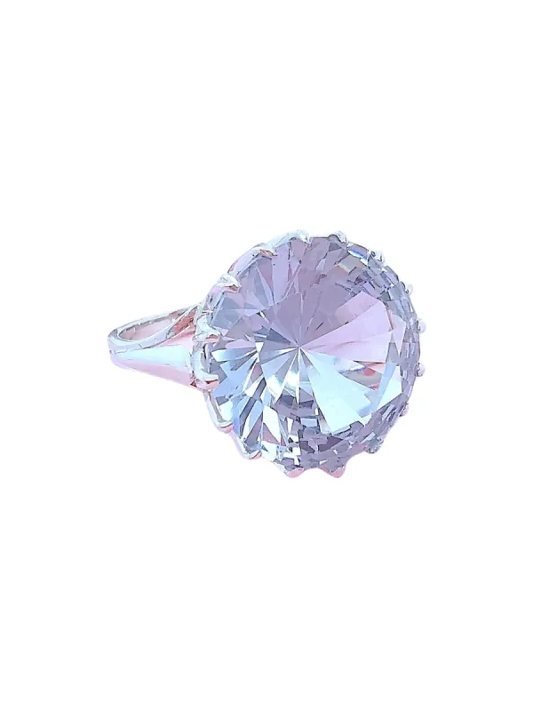 Bague solitaire aigue-marine sold by 58 Facettes