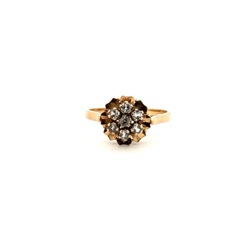 Bague Pavée or jaune et diamants sold by 58 Facettes