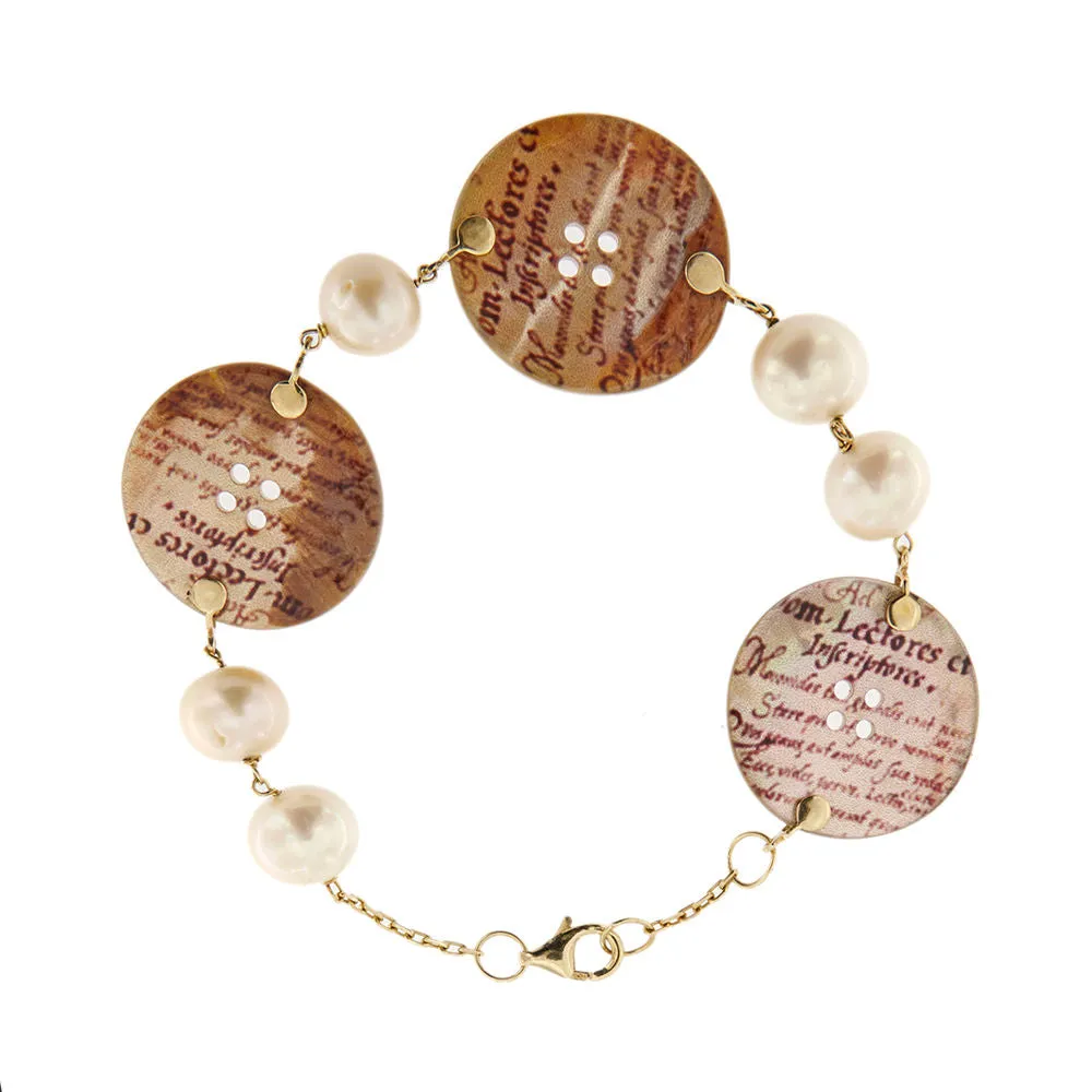 Bracelet boutons et perles sold by 58 Facettes