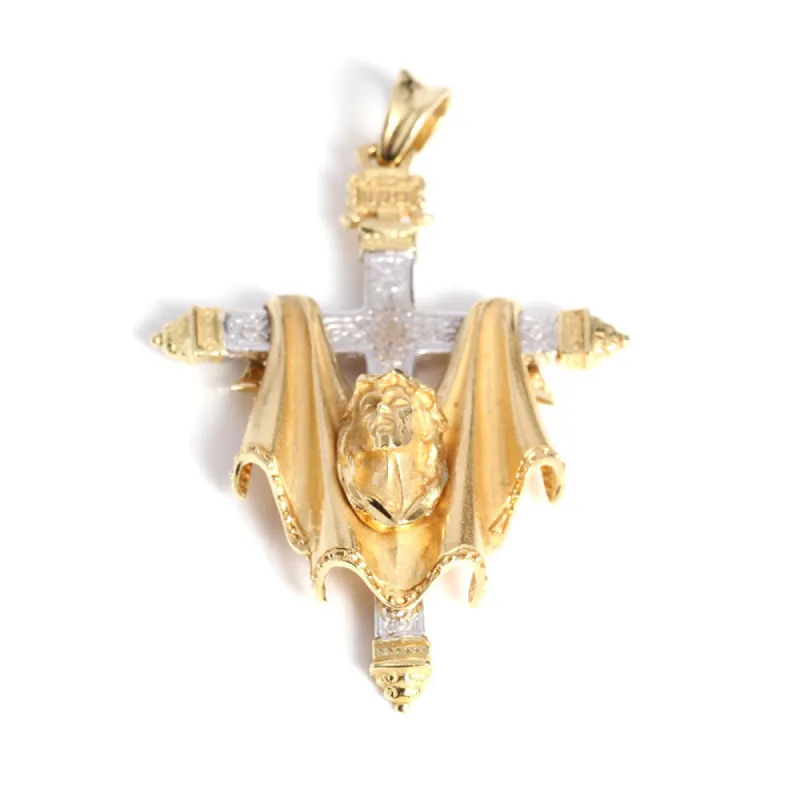 Pendentif croix en or bicolore avec Christ sold by 58 Facettes