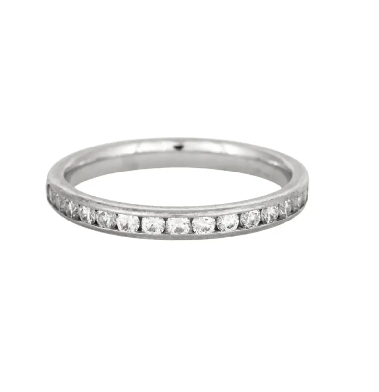 Bague or gris sertis de diamants sold by 58 Facettes