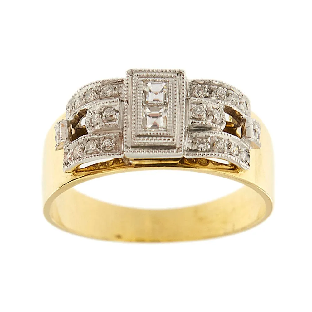 Bague deux ors et diamants sold by 58 Facettes product image thumbnail 3