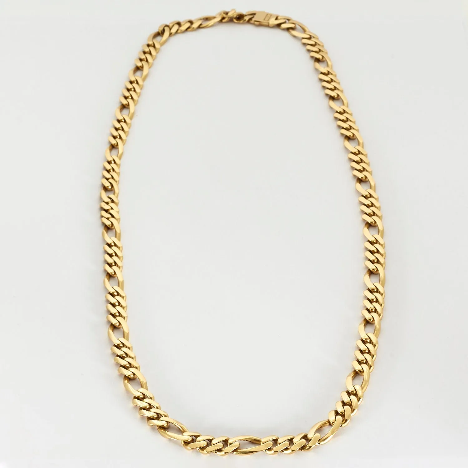 Collier or jaune maille gourmette alternée 3+1 sold by 58 Facettes product image thumbnail 2