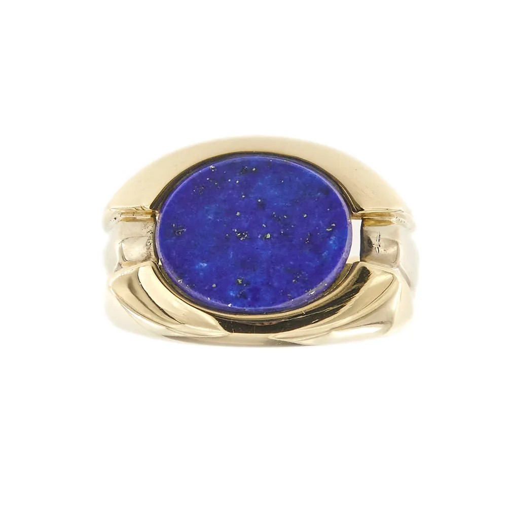 Bague chevalière lapis lazuli sold by 58 Facettes product image thumbnail 3