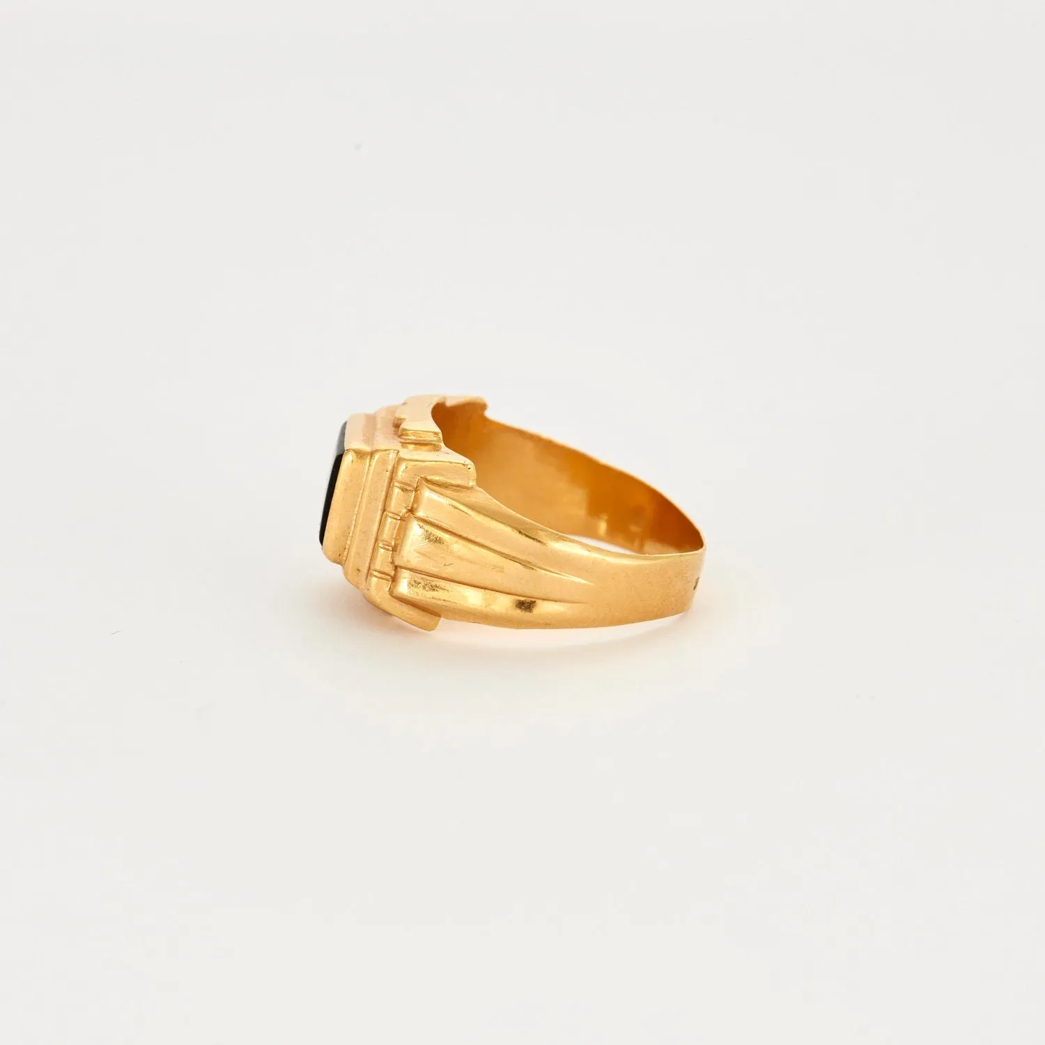 Bague chevalière onyx sold by 58 Facettes product image thumbnail 4