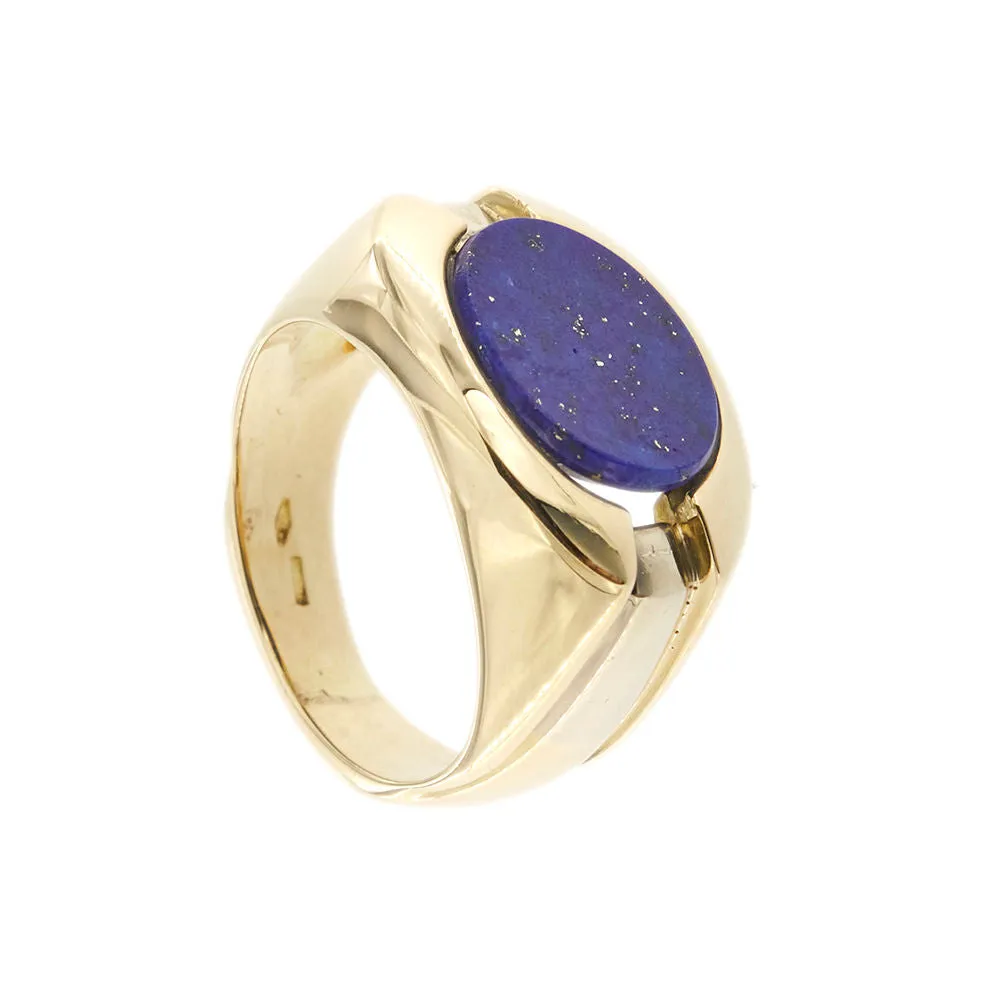 Bague chevalière lapis lazuli sold by 58 Facettes product image thumbnail 4