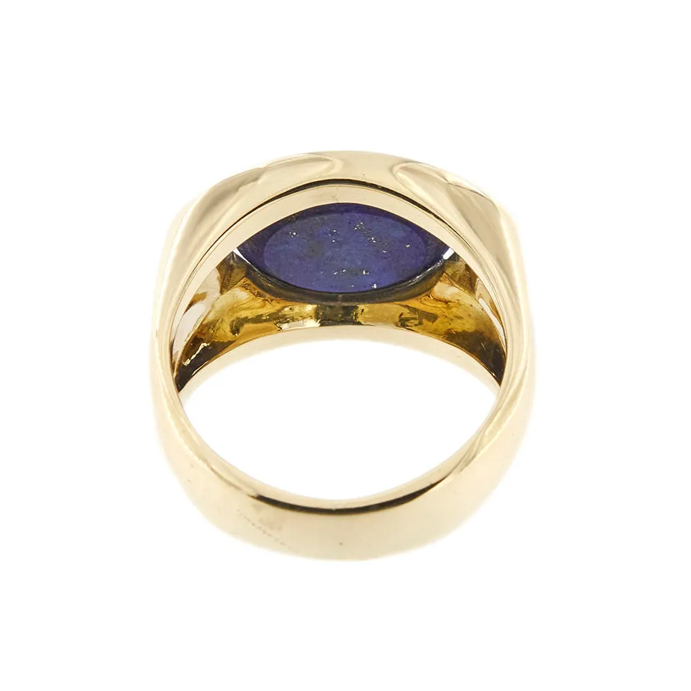 Bague chevalière lapis lazuli sold by 58 Facettes product image thumbnail 5