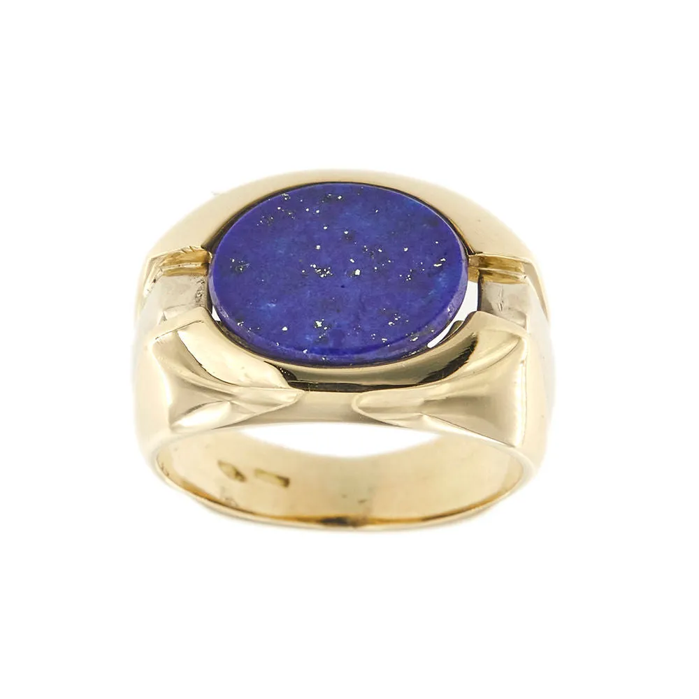 Bague chevalière lapis lazuli sold by 58 Facettes product image thumbnail 2