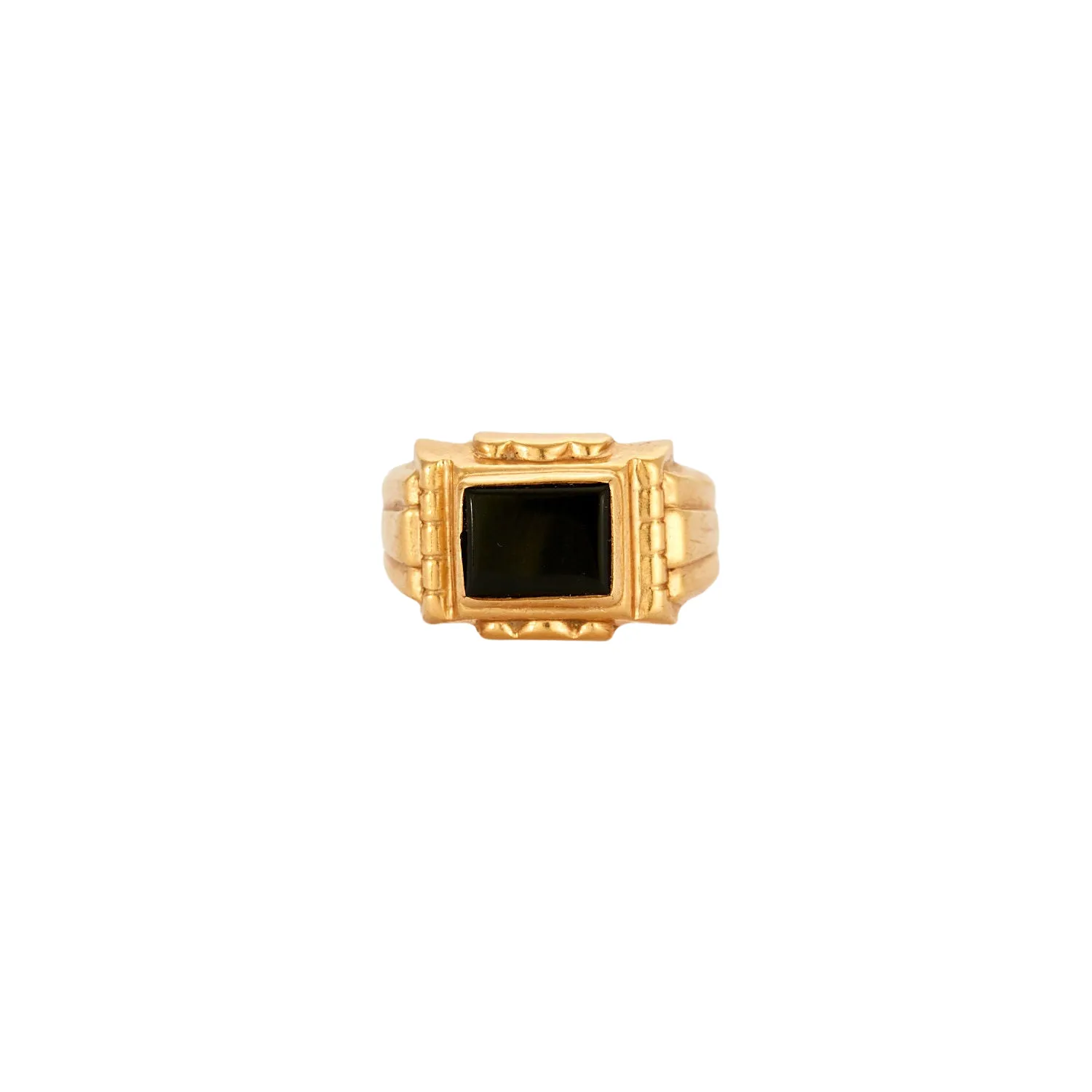Bague chevalière onyx sold by 58 Facettes