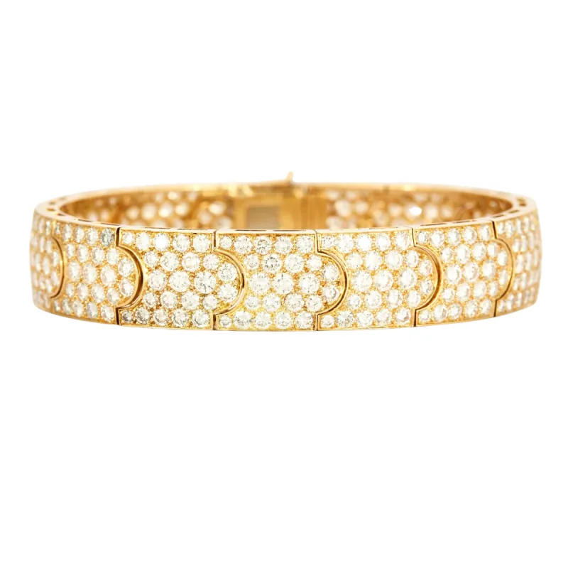 CARTIER - Bracelet Arcadie or jaune et diamants sold by 58 Facettes