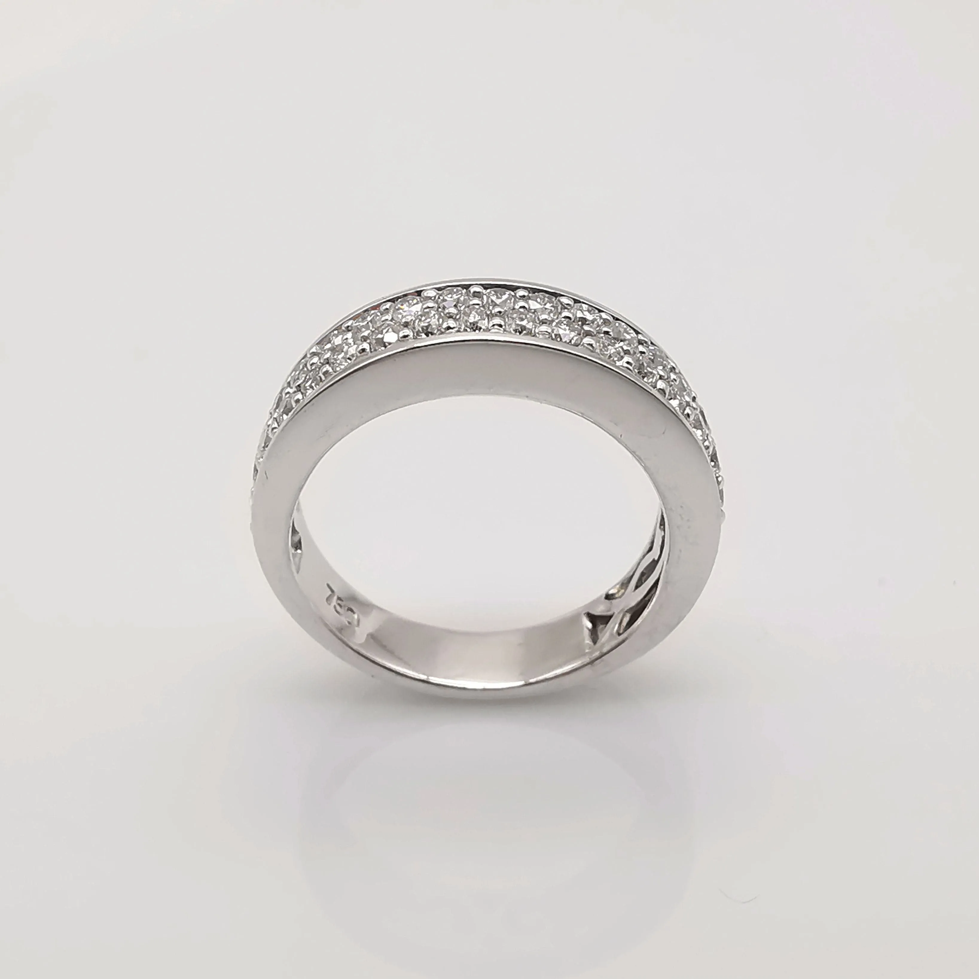 Bague or blanc pavage Diamants sold by 58 Facettes product image thumbnail 3