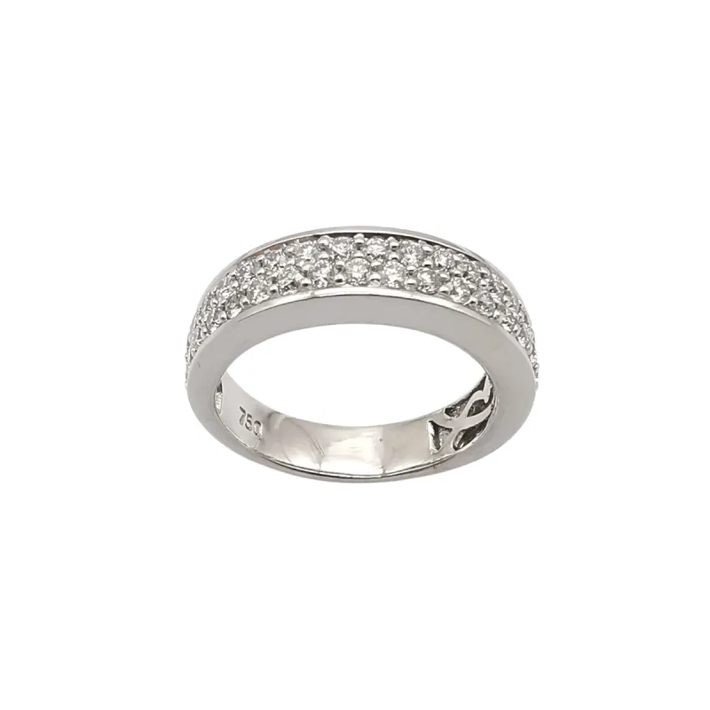 Bague or blanc pavage Diamants sold by 58 Facettes