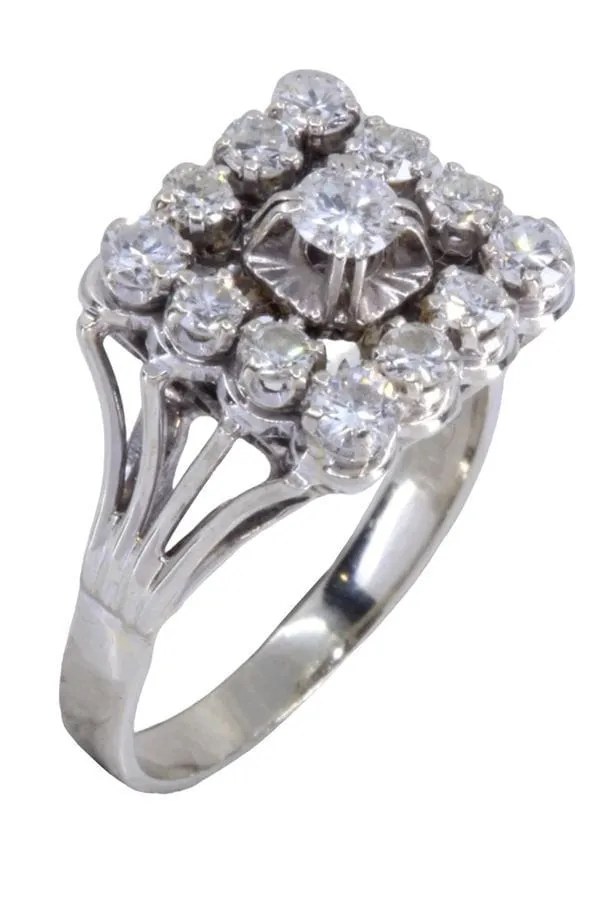 Bague diamants années 50 sold by 58 Facettes product image thumbnail 4