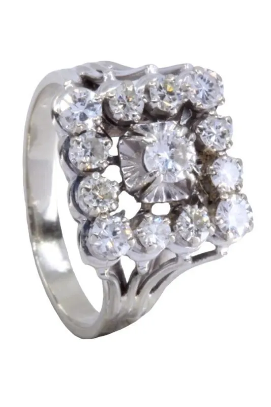 Bague diamants années 50 sold by 58 Facettes
