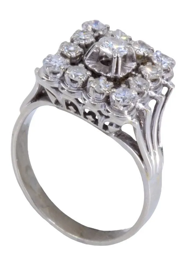 Bague diamants années 50 sold by 58 Facettes product image thumbnail 5