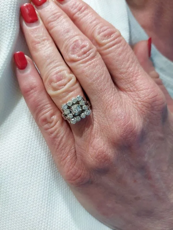 Bague diamants années 50 sold by 58 Facettes product image thumbnail 2