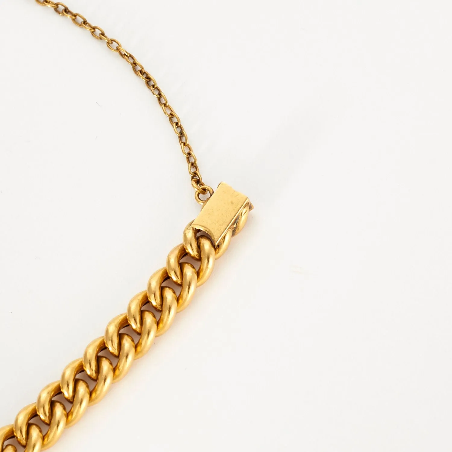 Bracelet en or jaune maille gourmette diamants sold by 58 Facettes product image thumbnail 4