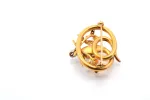 Broche serpent 19e Or jaune Platine Diamants Perles Saphir sold by 58 Facettes