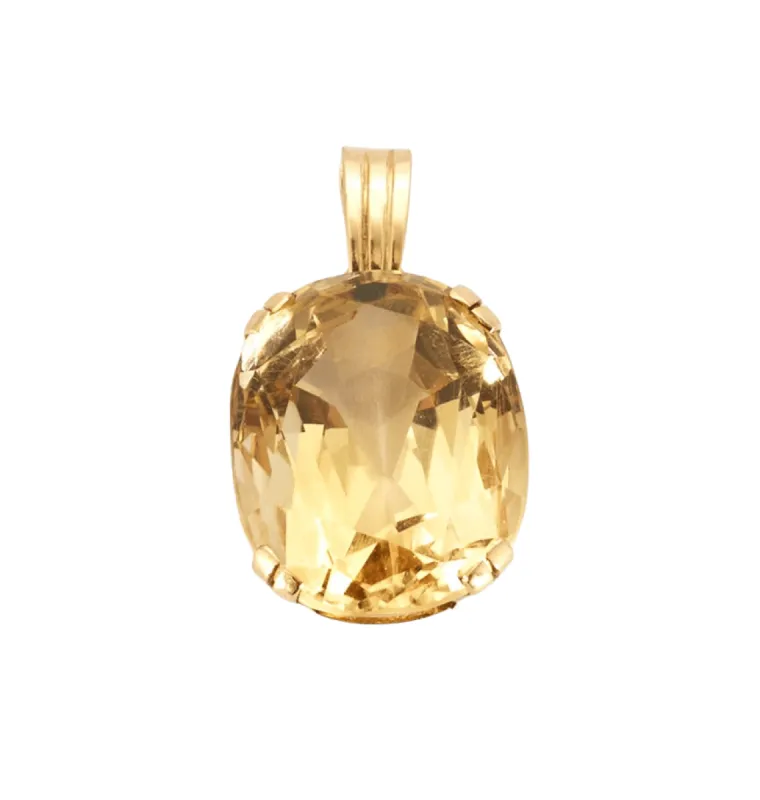 Pendentif en or jaune et citrine sold by 58 Facettes