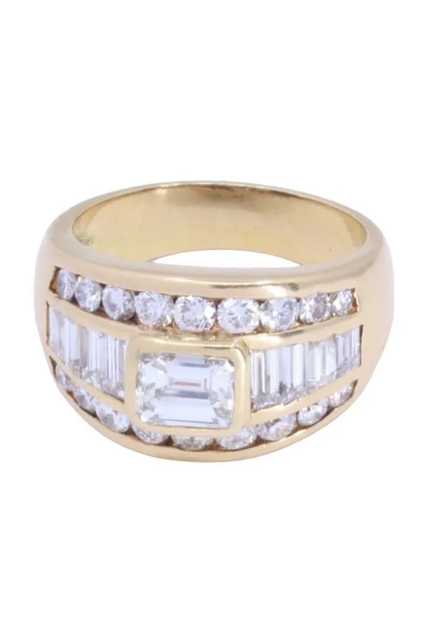 BAGUE MODERNE DIAMANTS sold by 58 Facettes