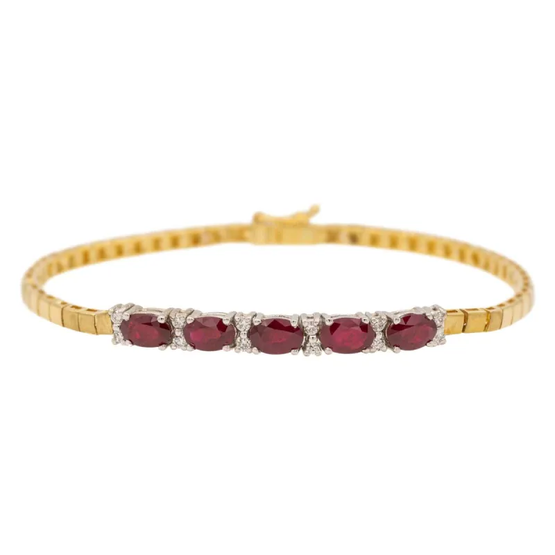 Bracelet Or jaune Rubis sold by 58 Facettes