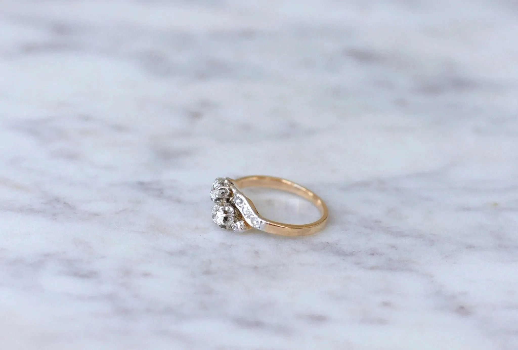 Bague Toi et Moi diamants sold by 58 Facettes product image thumbnail 4