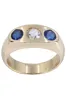 Bague jonc Or jaune Diamant Verre sold by 58 Facettes