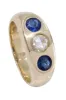 Bague jonc Or jaune Diamant Verre sold by 58 Facettes