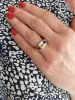 Bague jonc Or jaune Diamant Verre sold by 58 Facettes
