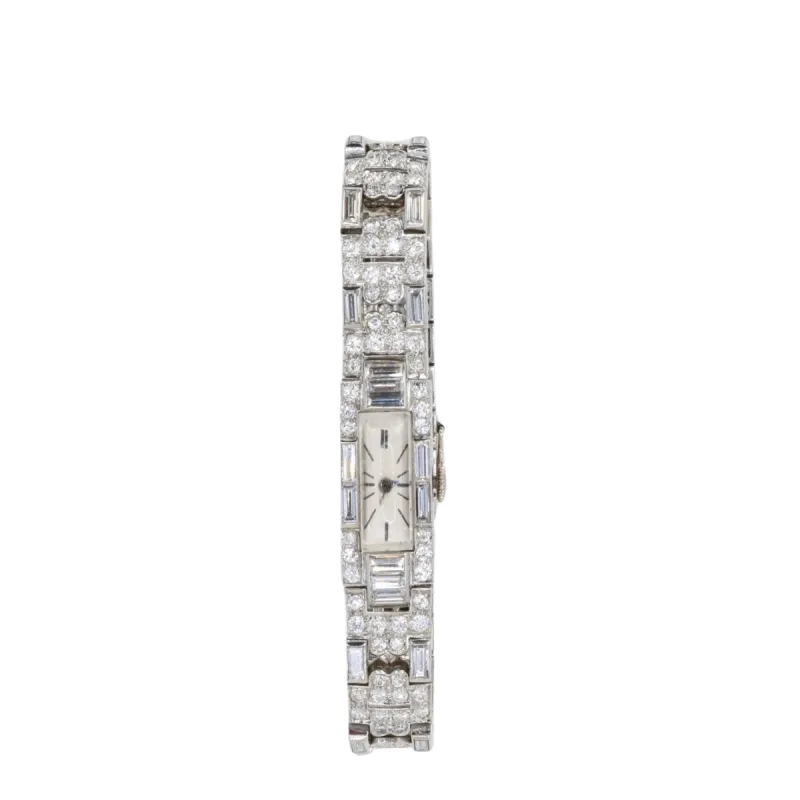 Montre Art Déco diamants platine sold by 58 Facettes