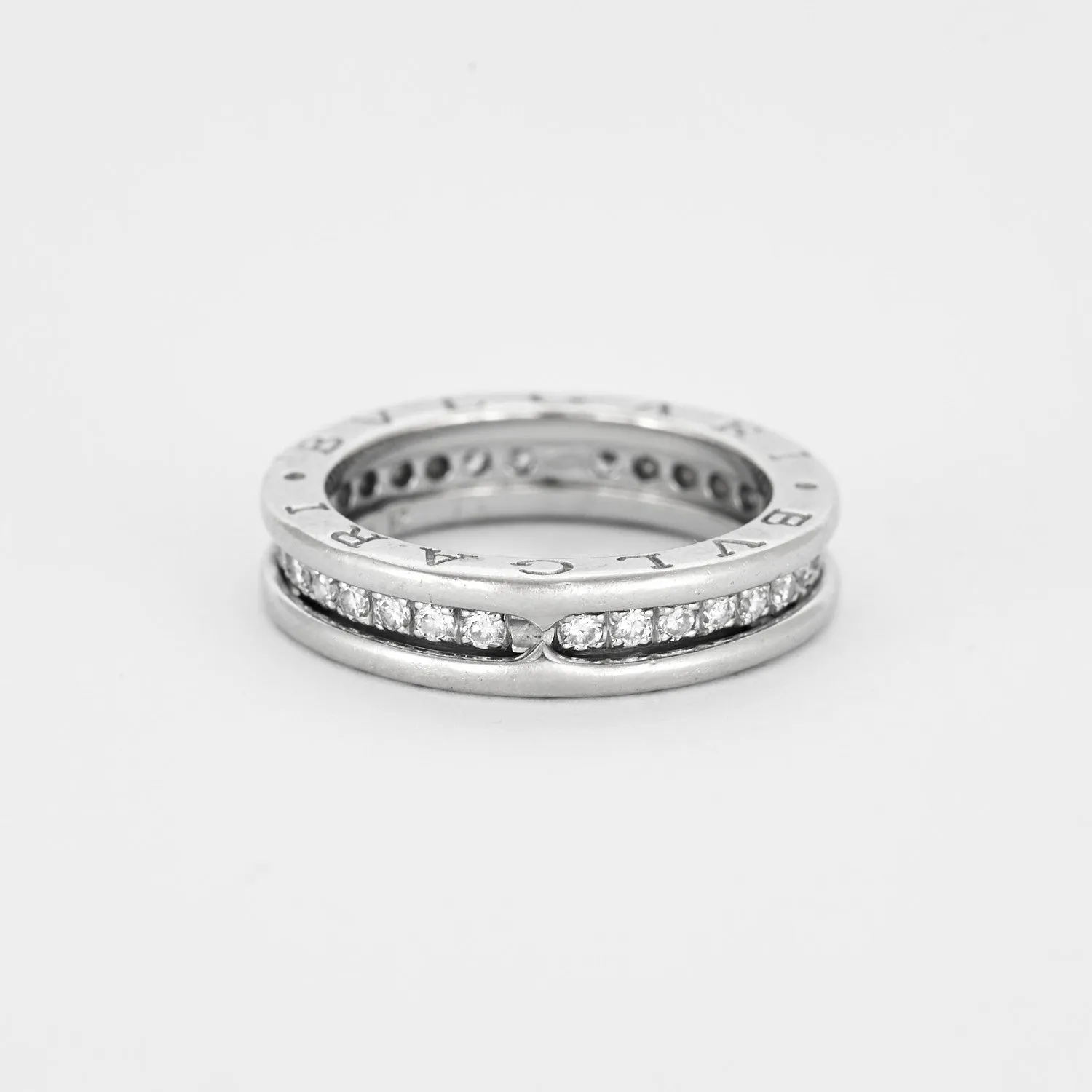 BULGARI - Bague B.ZERO 1 or gris diamants sold by 58 Facettes product image thumbnail 3