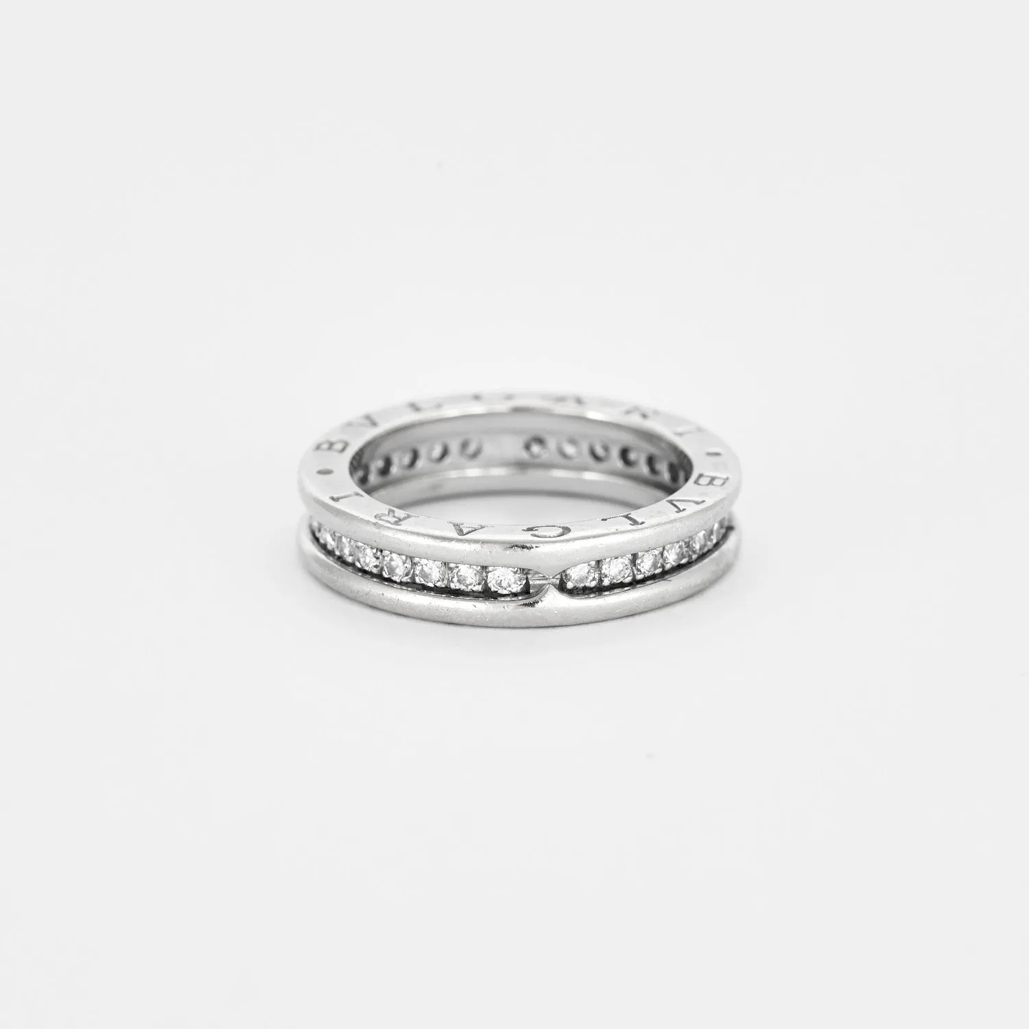 BULGARI - Bague B.ZERO 1 or gris diamants sold by 58 Facettes product image thumbnail 4