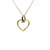Pendentif Coeur Or blanc et jaune sold by 58 Facettes