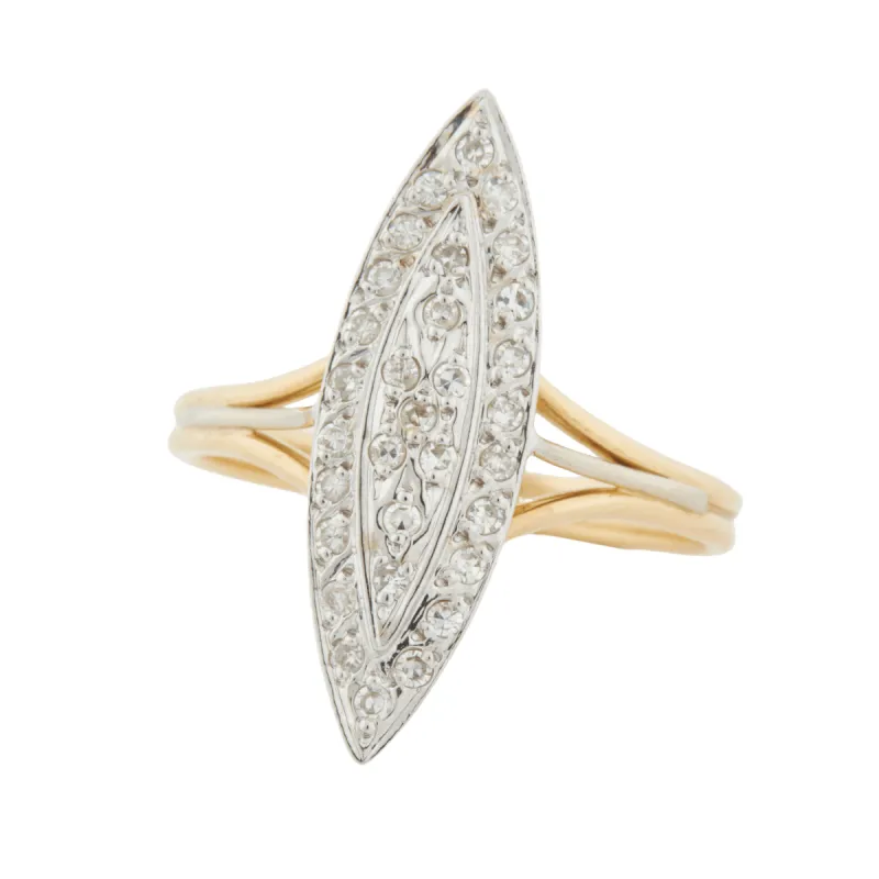 Bag Marquise Or jaune Diamants sold by 58 Facettes
