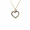 Pendentif Coeur Or blanc et jaune sold by 58 Facettes