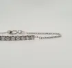 Bracelet or blanc serti d’une barrette de diamants sold by 58 Facettes