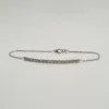 Bracelet or blanc serti d’une barrette de diamants sold by 58 Facettes