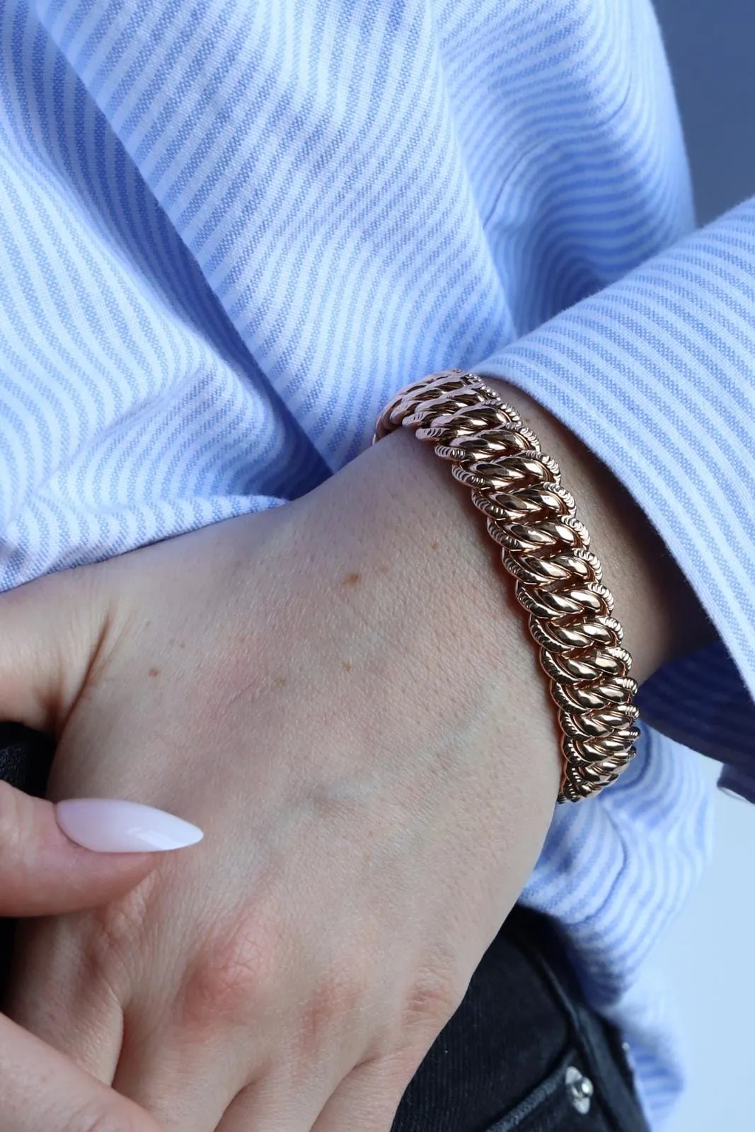 Bracelet Maille américaine Or jaune sold by 58 Facettes product image thumbnail 2